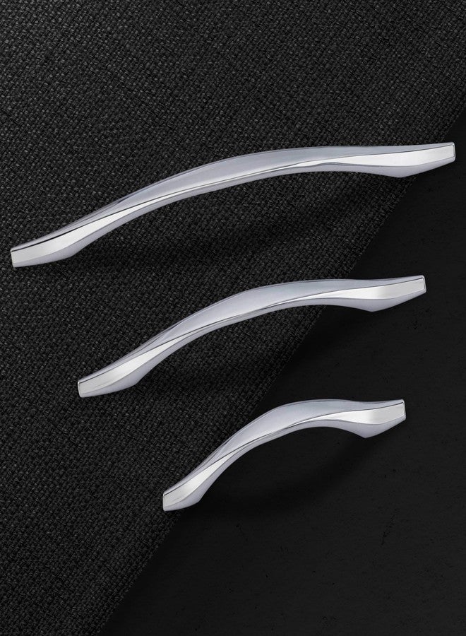 Atom 8.8 inches Zinc Cabinet Pull Handle | Chrome Plated Finish | Office Wardrobe Furniture Kitchen Drawer Push Bar, 218, Pack of 2 - Image 4